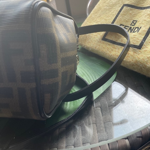 SOLD Fendi Vintage Convertible Boston Bag Coated Canvas Mini Black - Picture 11 of 16